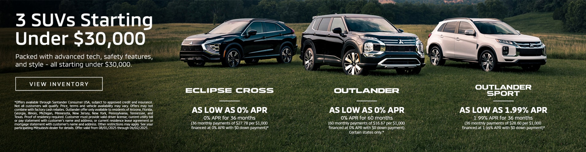 3 SUVs Starting Under $30K